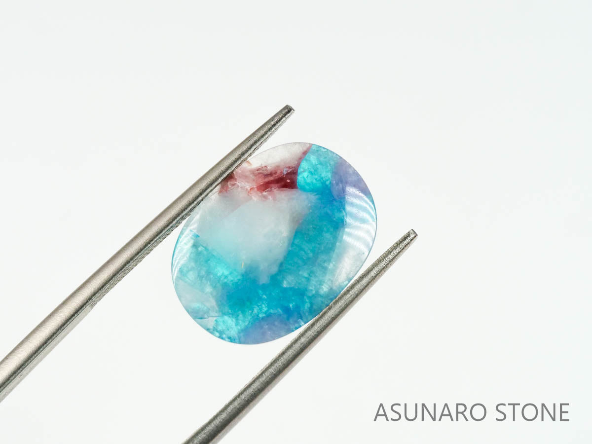 パライバトルマリンインクォーツ　オーバル　ブラジル産 　4.31ct 【220725-784】