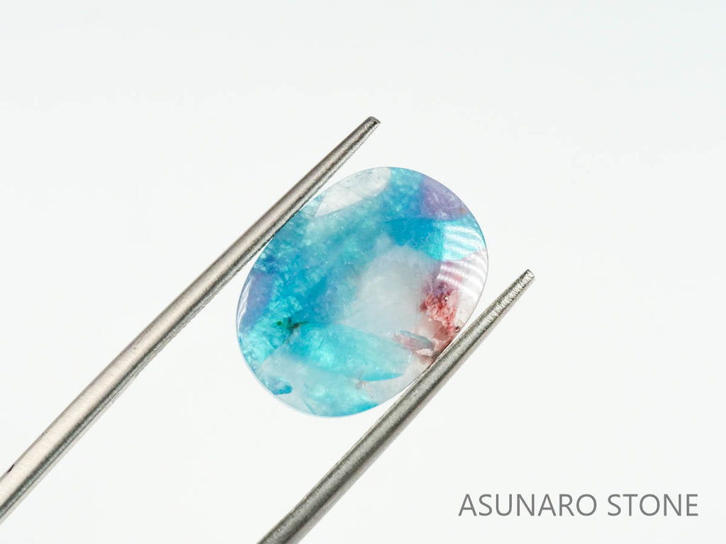 パライバトルマリンインクォーツ　オーバル　ブラジル産 　4.31ct 【220725-784】