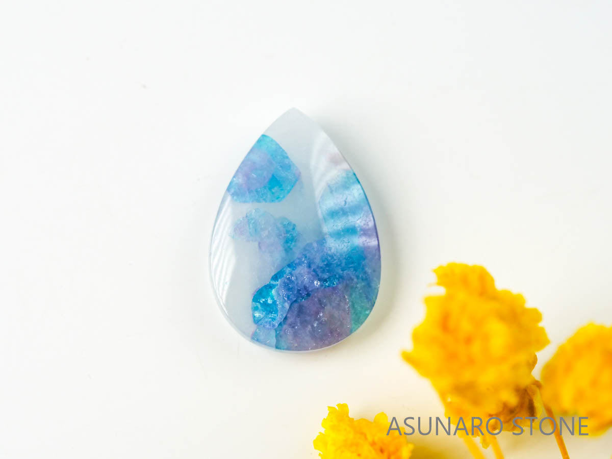 パライバトルマリンインクォーツ　ペアシェイプ　ブラジル産 　2.52ct 【220725-785】