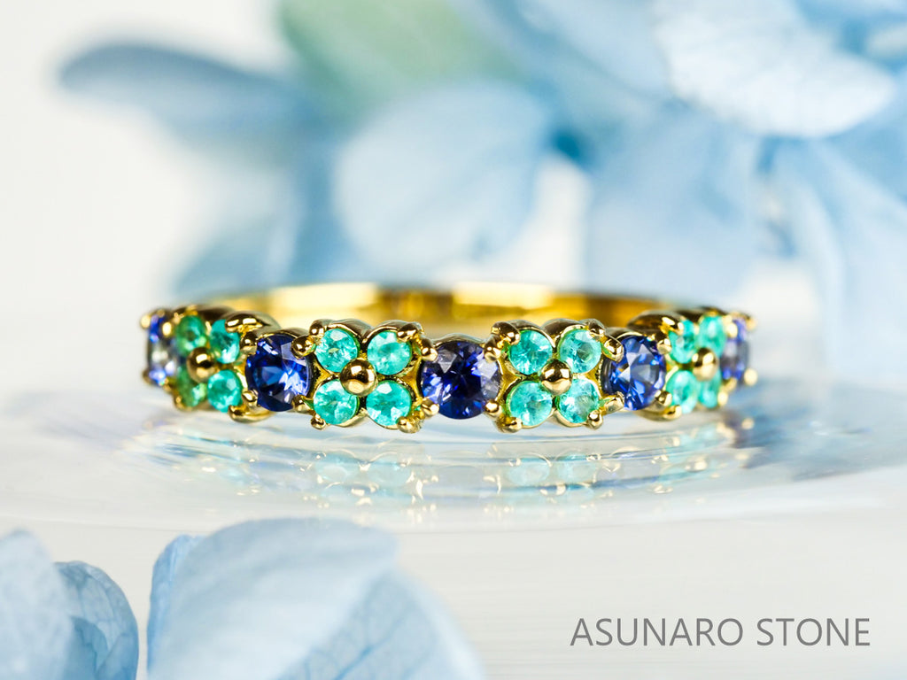 【お仕立て用】空枠番号：1485C　2.5mm 1.6mm用　リング枠　ハーフエタニティ【オーダージュエリー用】hpv