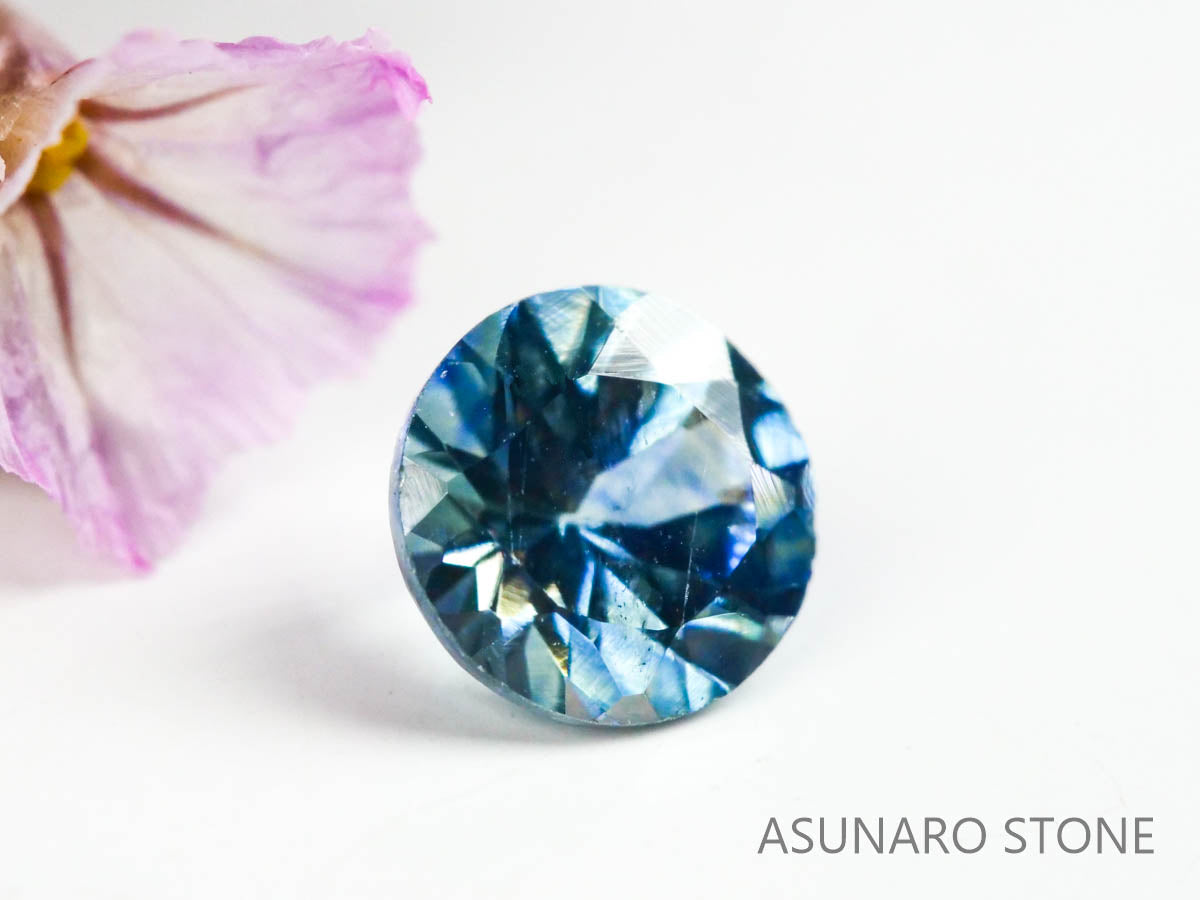 モンタナサファイア　ラウンドカット　アメリカ産　0.34ct【220819-442】