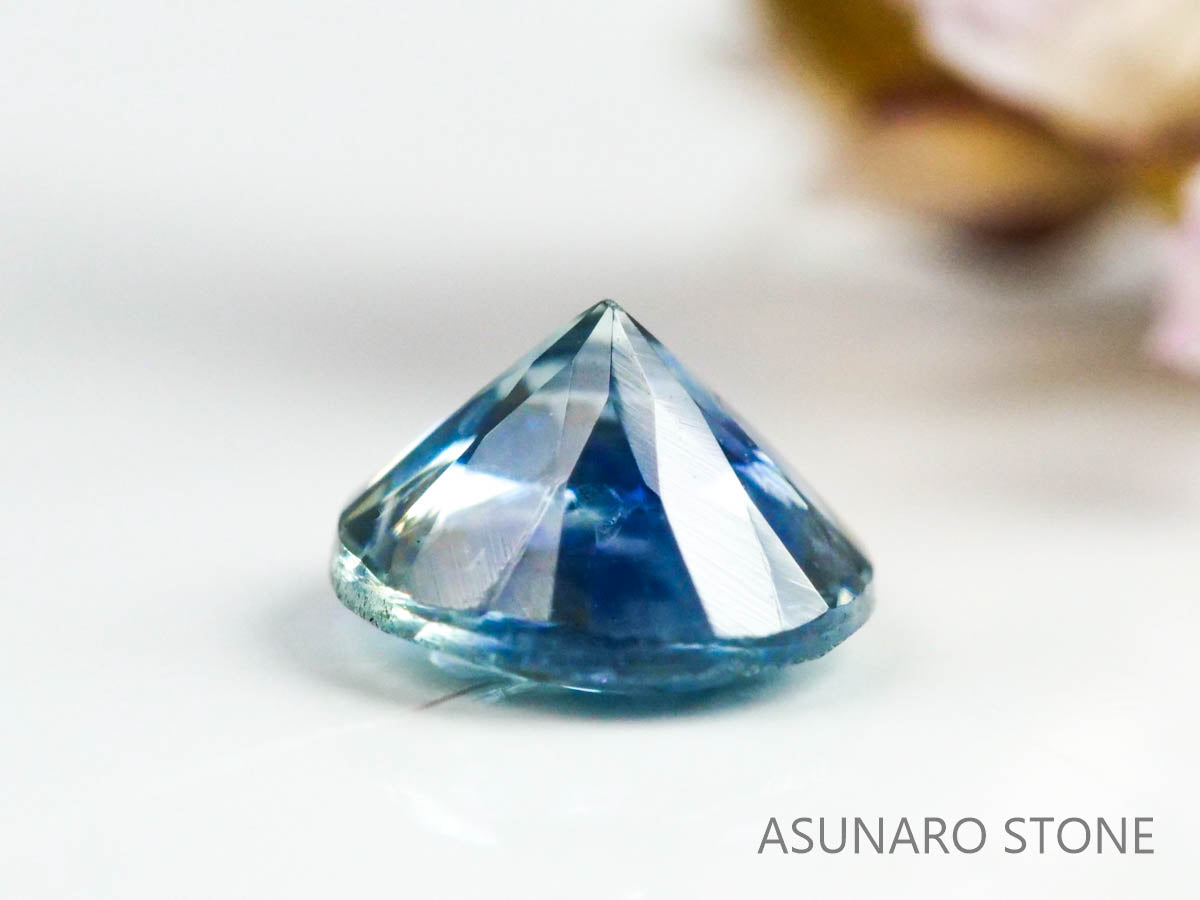 モンタナサファイア　ラウンドカット　アメリカ産　0.34ct【220819-442】