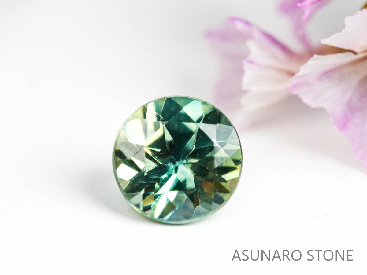 モンタナサファイア　ラウンドカット　アメリカ産　0.37ct【220819-452】