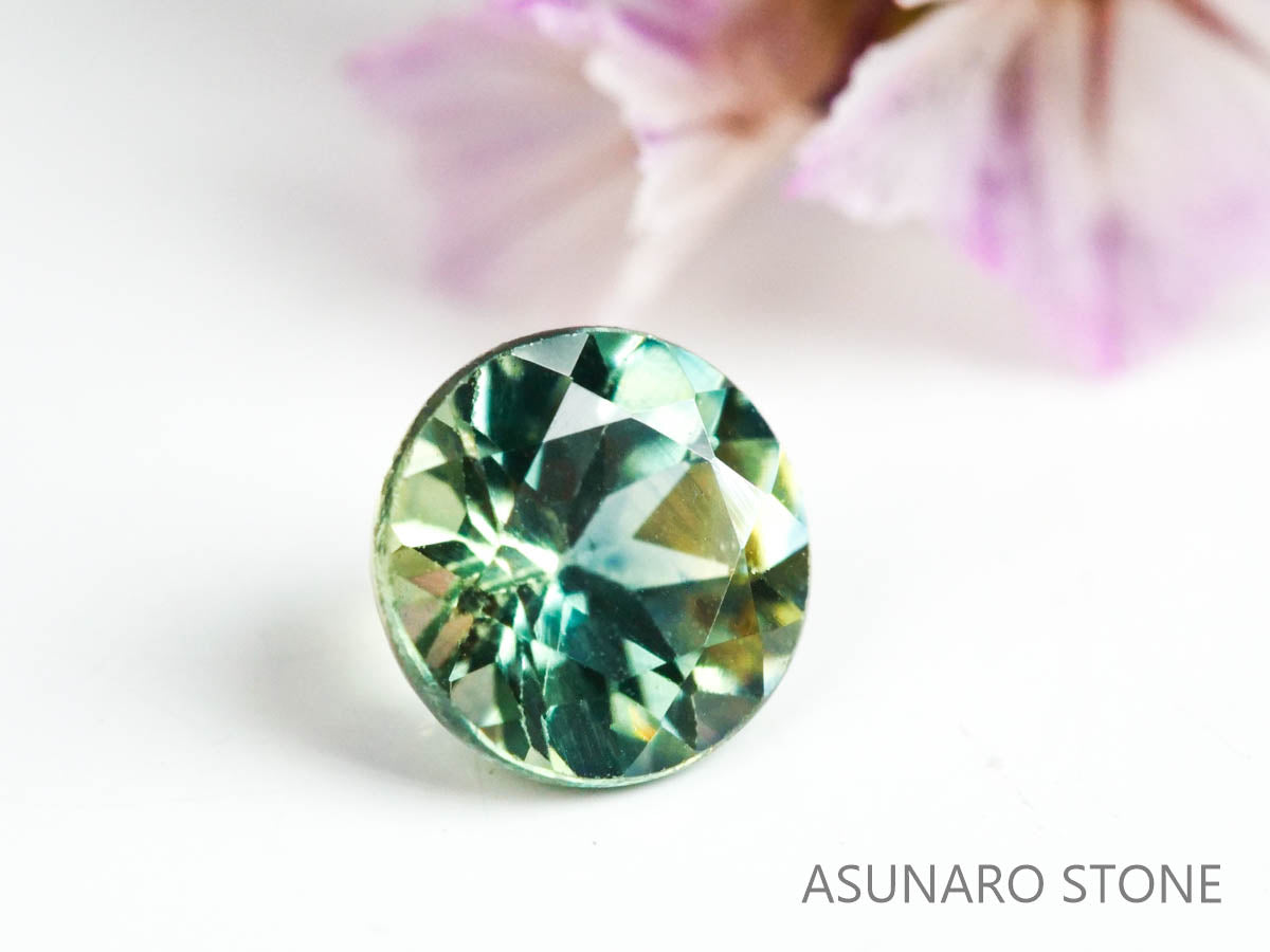 モンタナサファイア　ラウンドカット　アメリカ産　0.37ct【220819-452】