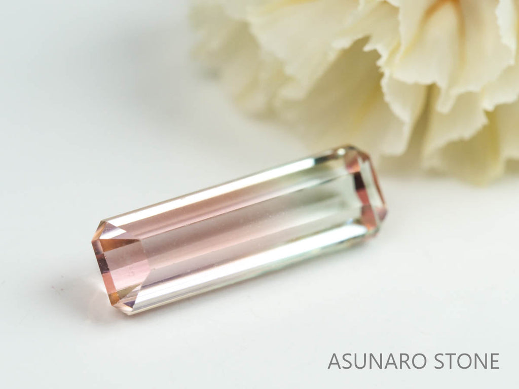 バイカラートルマリン　エメラルドカット　ルワンダ産　　1.90ct【220804-764】