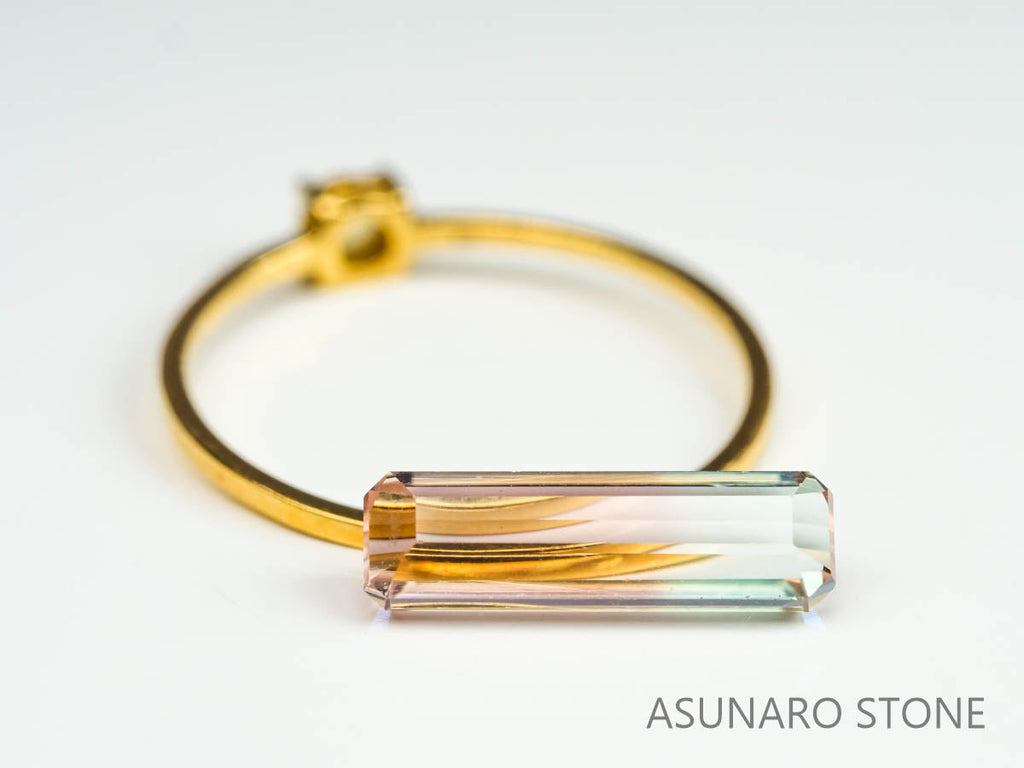 バイカラートルマリン　エメラルドカット　ルワンダ産　　1.90ct【220804-764】