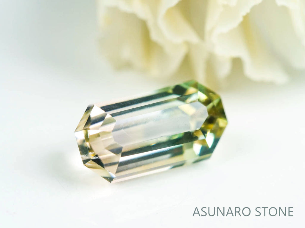 バイカラートルマリン　エメラルドカット　ルワンダ産　　1.41ct【220804-766】