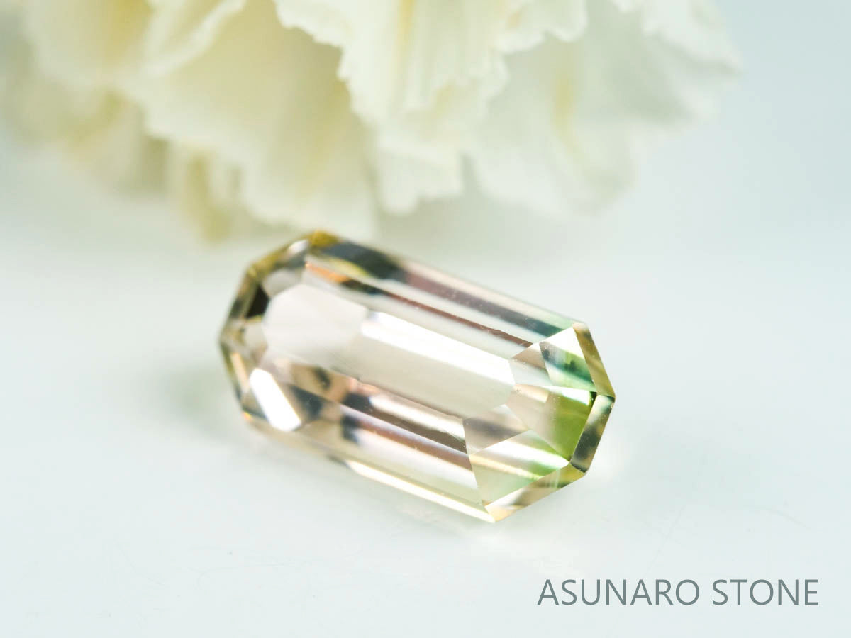 バイカラートルマリン　エメラルドカット　ルワンダ産　　1.41ct【220804-766】