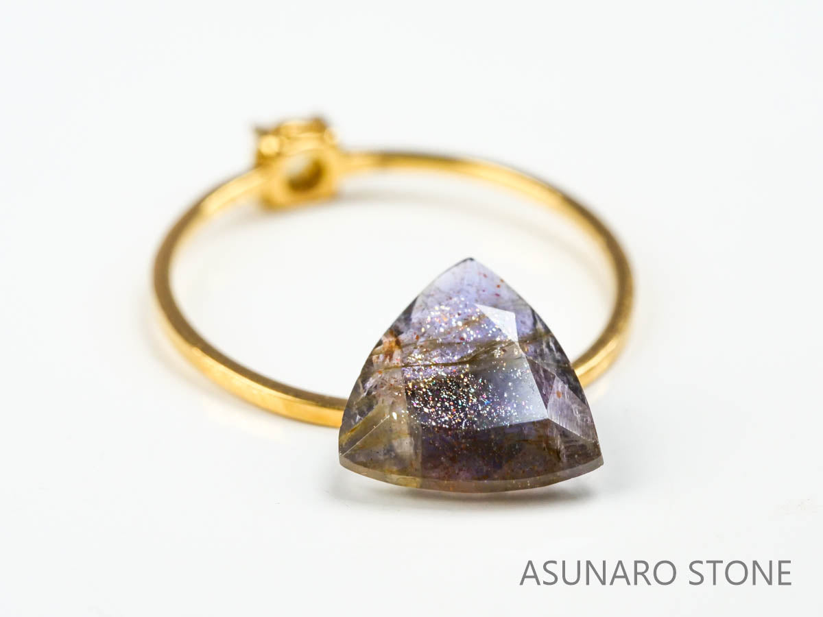 ブラッドショットアイオライト　トリリアントカット 　インド産　　1.82ct【220728-990】