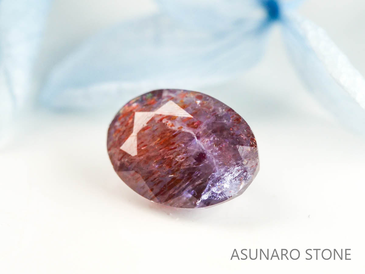 ブラッドショットアイオライト　オーバルカット 　インド産　　1.14ct【220728-992】