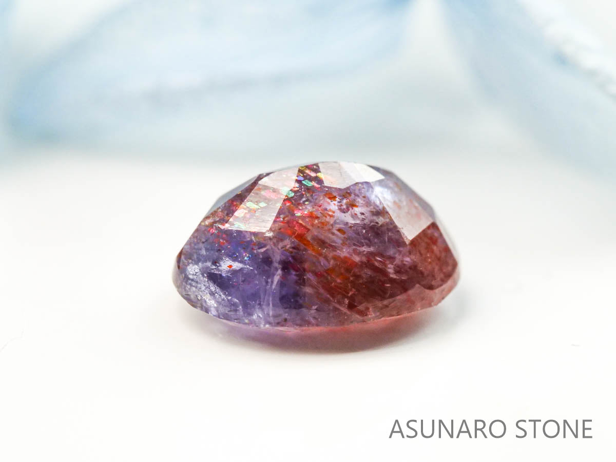 ブラッドショットアイオライト　オーバルカット 　インド産　　1.14ct【220728-992】