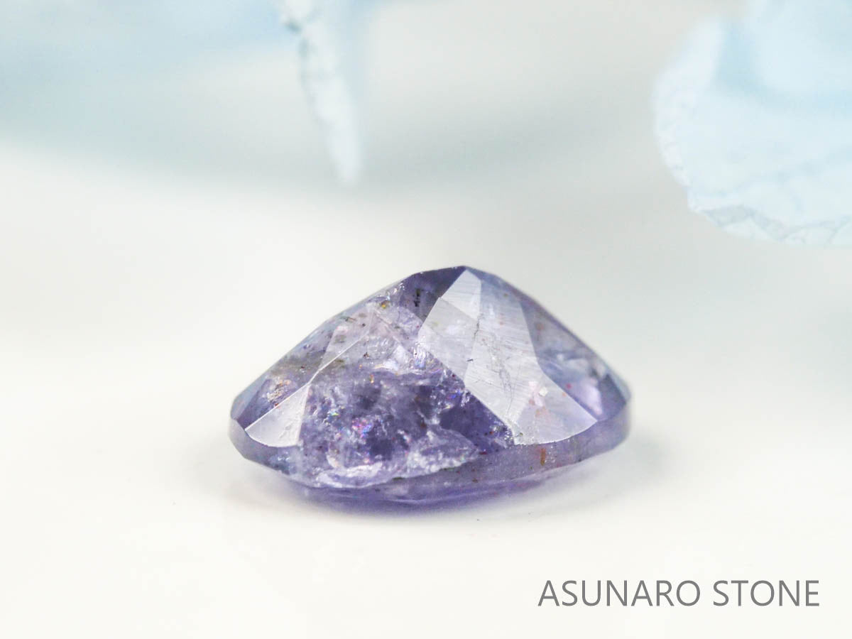 ブラッドショットアイオライト　オーバルカット 　インド産　　0.91ct【220728-994】