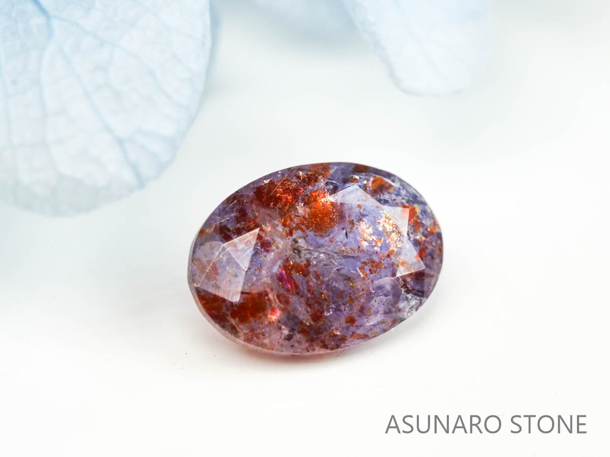 ブラッドショットアイオライト　オーバルカット 　インド産　　1.72ct【220728-995】