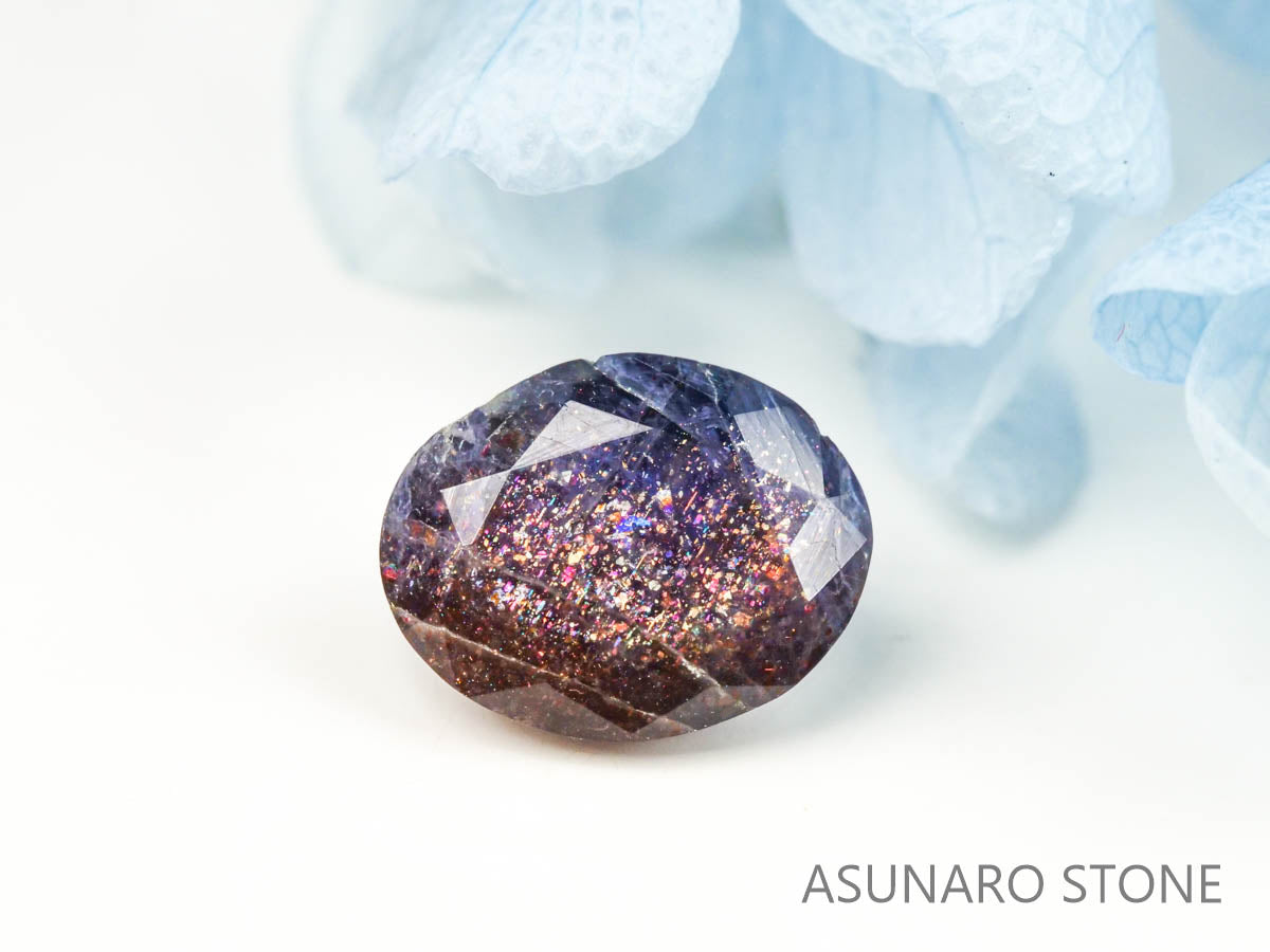 ブラッドショットアイオライト　オーバルカット 　インド産　　1.57ct【220728-996】