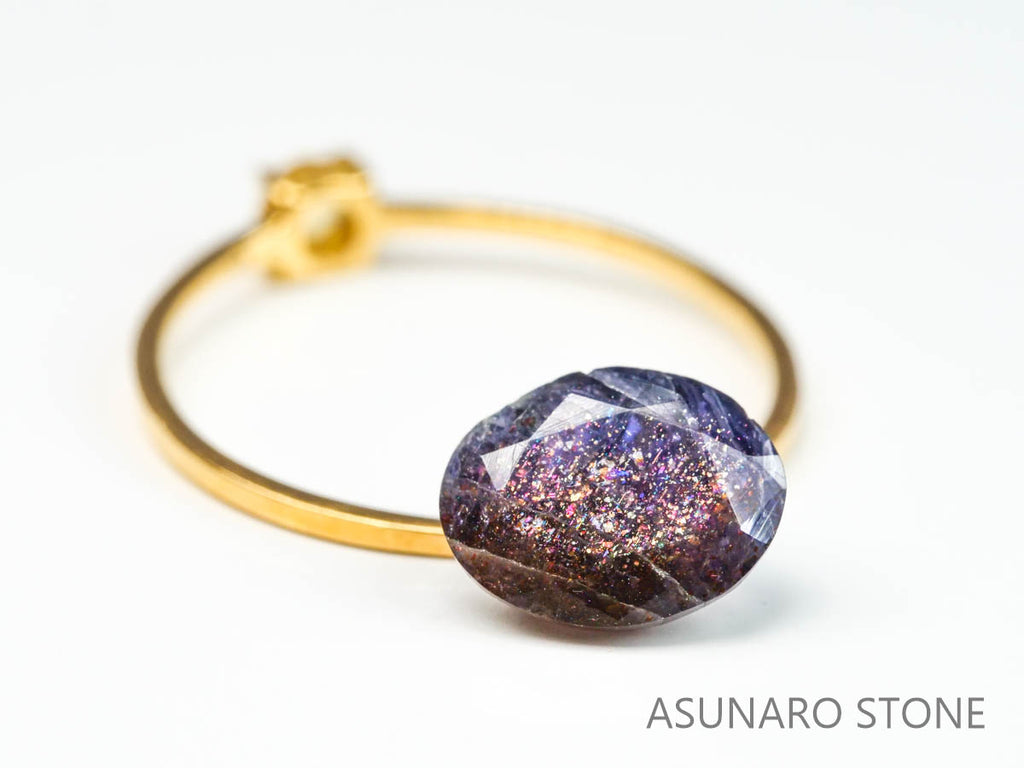 ブラッドショットアイオライト　オーバルカット 　インド産　　1.57ct【220728-996】