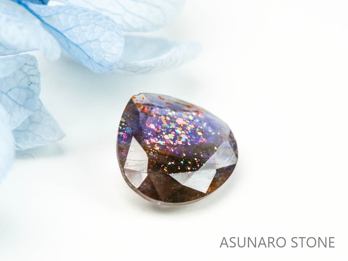 ブラッドショットアイオライト　マロンカット 　インド産　　1.52ct【220728-997】