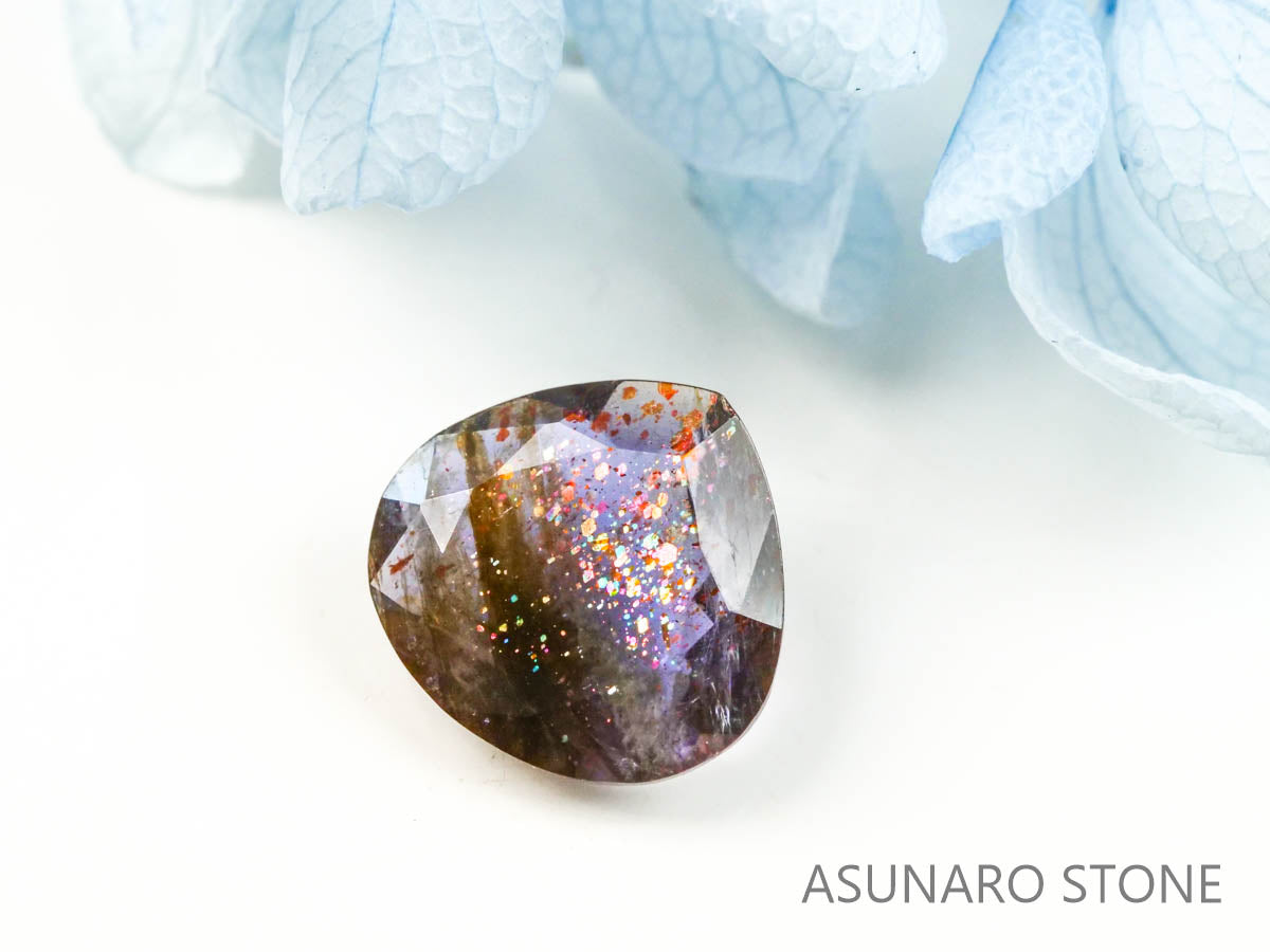 ブラッドショットアイオライト　マロンカット 　インド産　　1.52ct【220728-997】