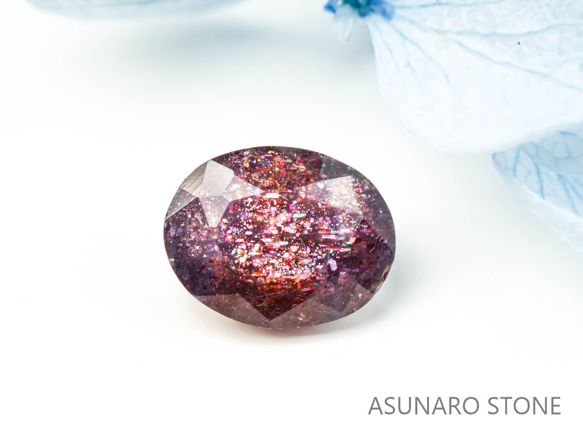 ブラッドショットアイオライト　オーバルカット 　インド産　　1.11ct【220728-999】