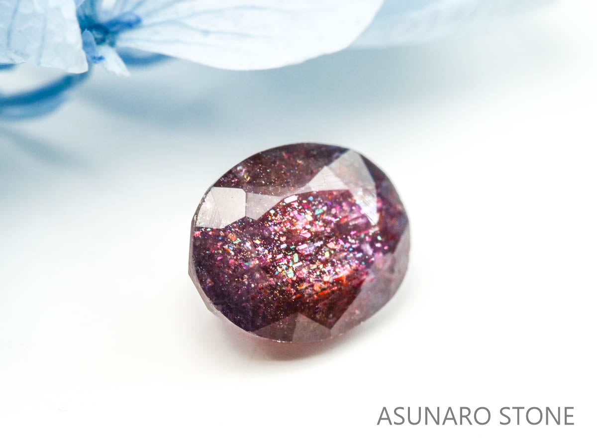 ブラッドショットアイオライト　オーバルカット 　インド産　　1.11ct【220728-999】