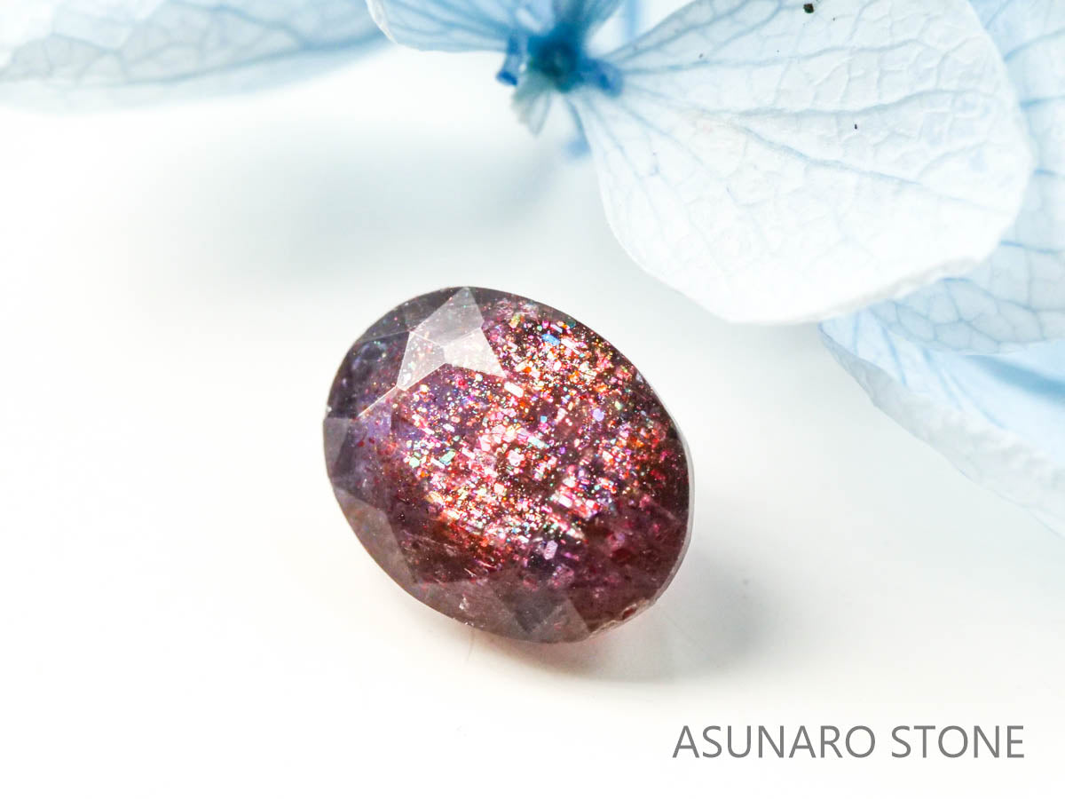 ブラッドショットアイオライト　オーバルカット 　インド産　　1.11ct【220728-999】