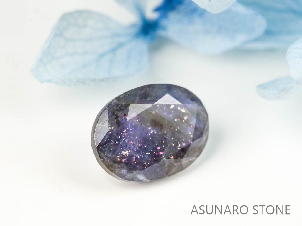 ブラッドショットアイオライト　オーバルカット 　インド産　　1.38ct【220728-1001】