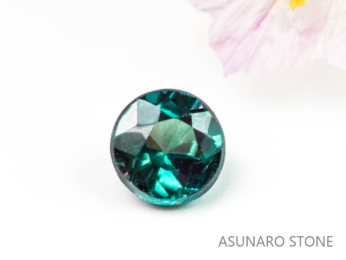 アレキサンドライト　ラウンドカット　 ブラジル産　0.10ct【220801-1009】