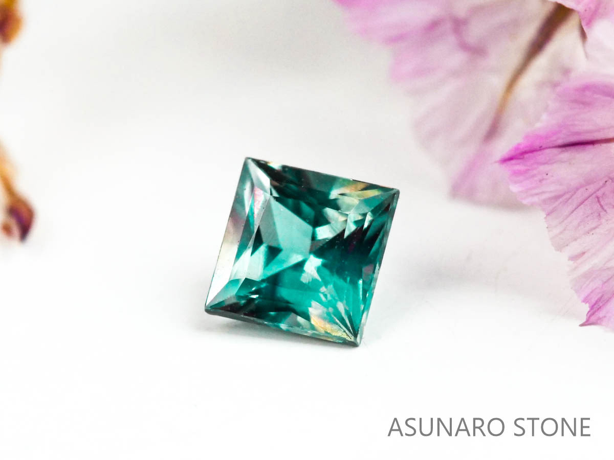 アレキサンドライト プリンセスカット ブラジル産 0.12ct【220801-1013