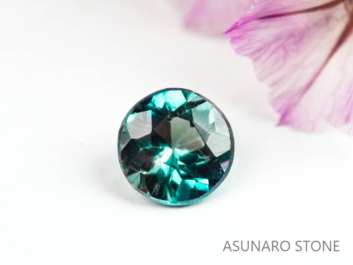 アレキサンドライト　ラウンドカット　 ブラジル産　0.12ct【220801-1017】