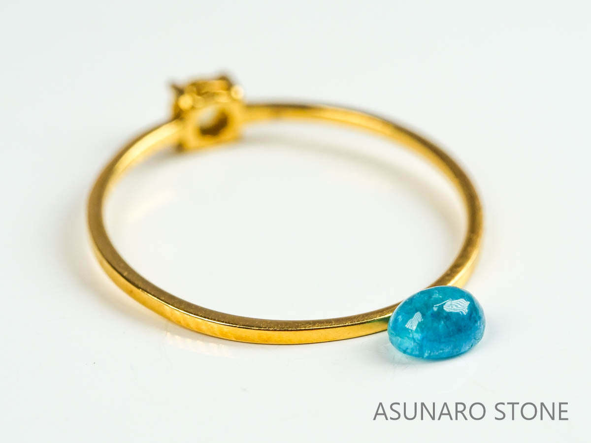 パライバトルマリン　カボション　ブラジル産　0.34ct   【220727-1020】