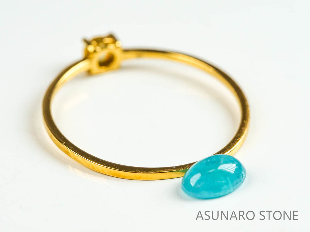 パライバトルマリン　カボション　ブラジル産　0.50ct   【220727-1021】