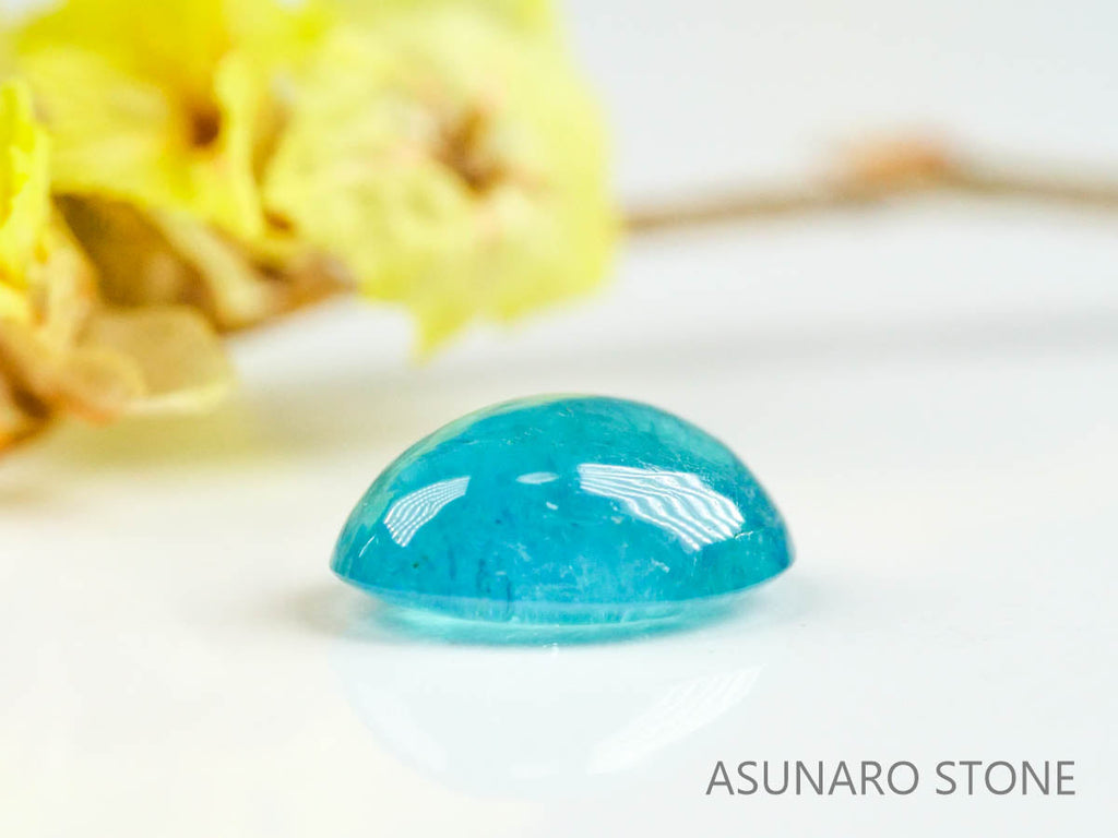 パライバトルマリン　カボション　ブラジル産　0.51ct   【220727-1026】