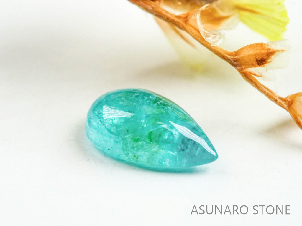 パライバトルマリン　カボション　ブラジル産　0.22ct   【220727-1029】