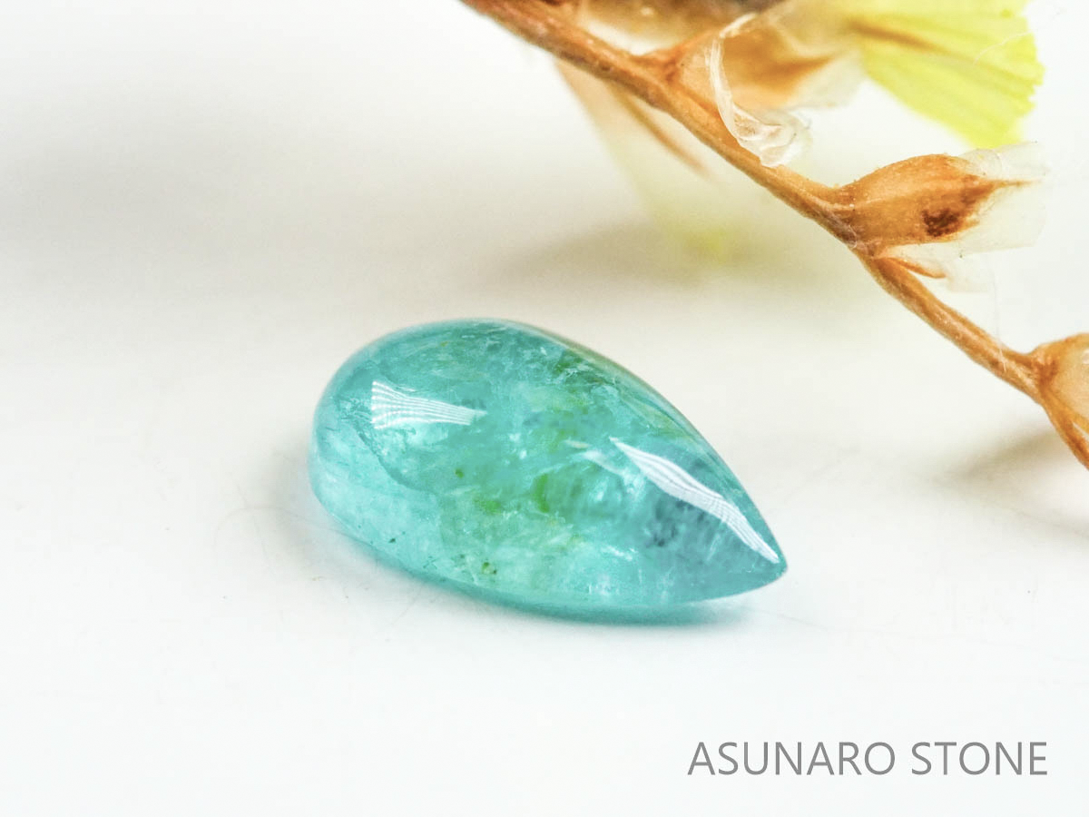 パライバトルマリン　カボション　ブラジル産　0.22ct   【220727-1029】