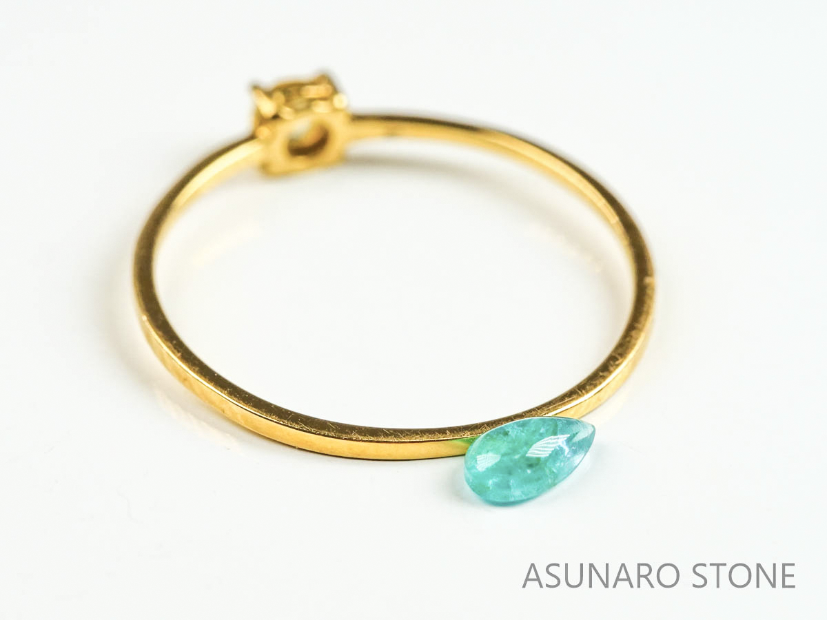 パライバトルマリン　カボション　ブラジル産　0.22ct   【220727-1029】