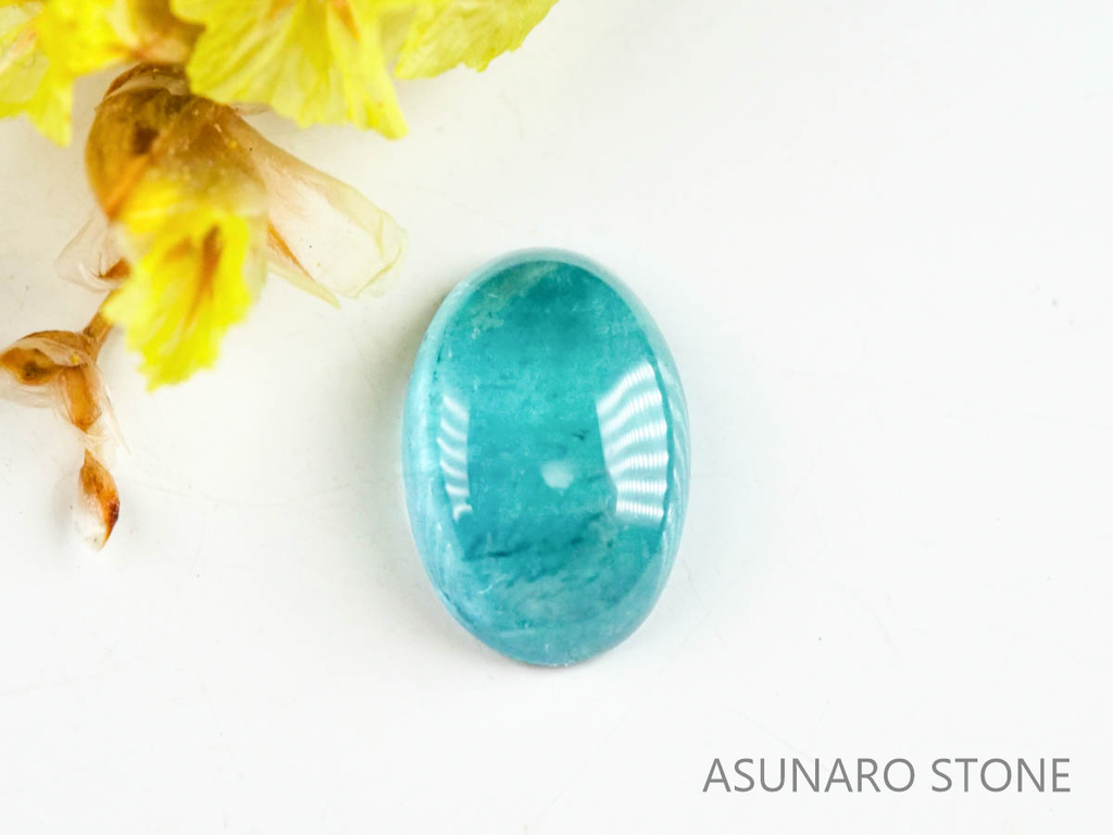 パライバトルマリン　カボション　ブラジル産　0.48ct   【220727-1030】