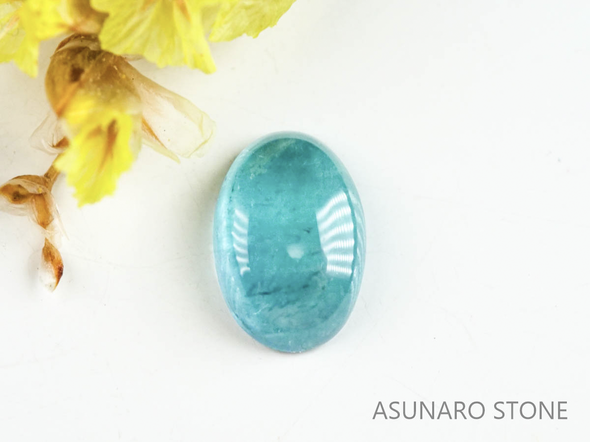 パライバトルマリン　カボション　ブラジル産　0.48ct   【220727-1030】