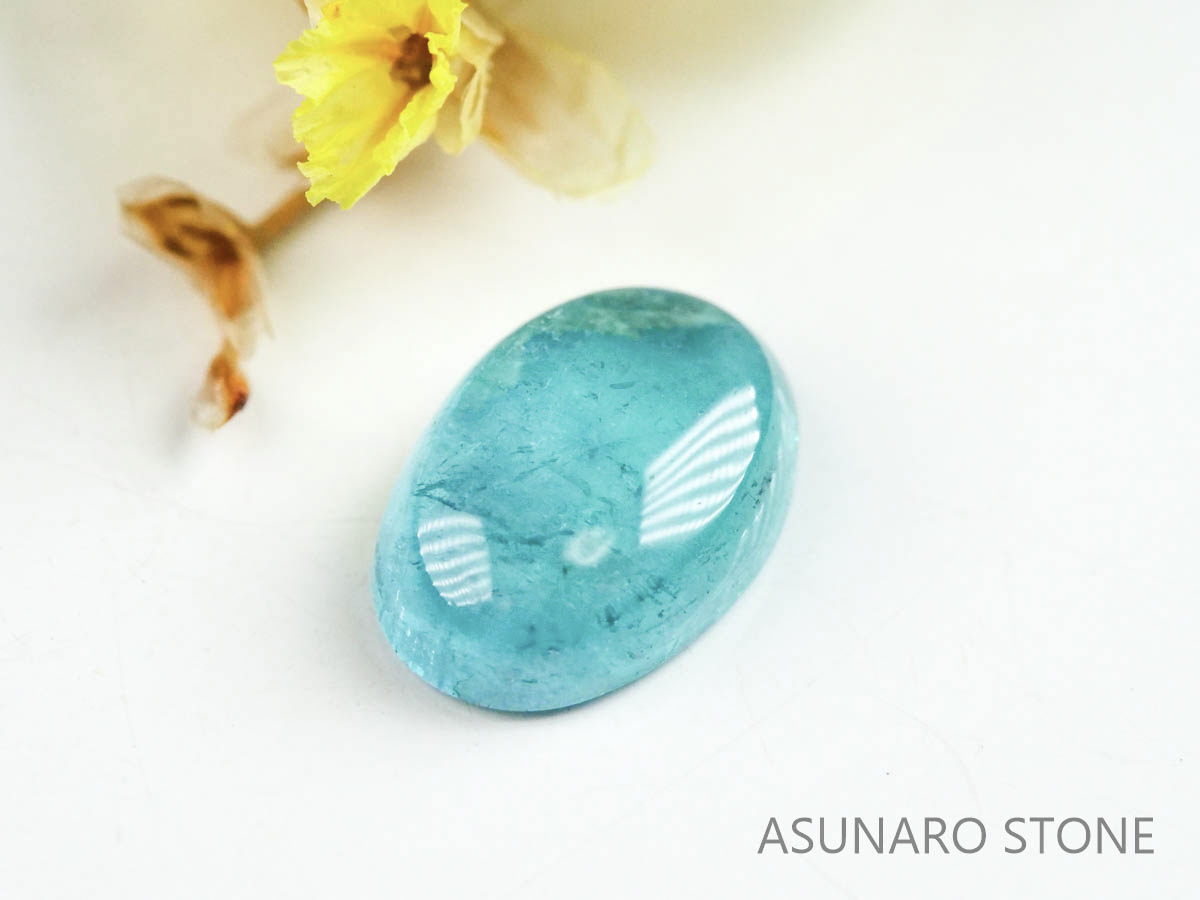 パライバトルマリン　カボション　ブラジル産　0.48ct   【220727-1030】