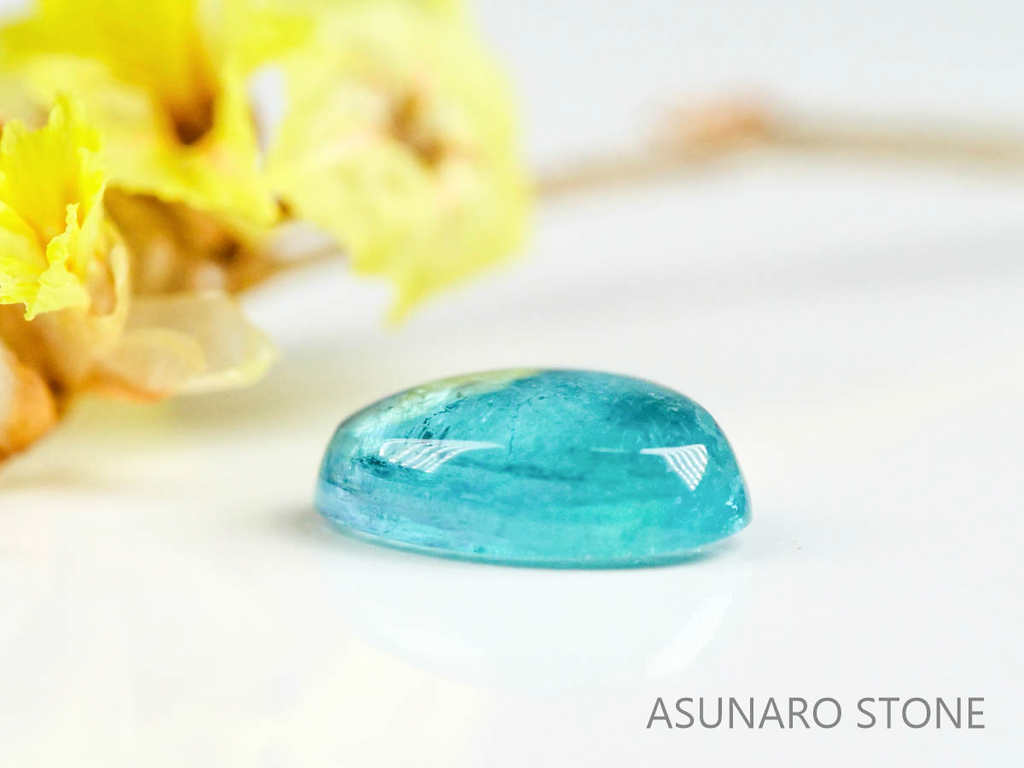 パライバトルマリン　カボション　ブラジル産　0.48ct   【220727-1030】