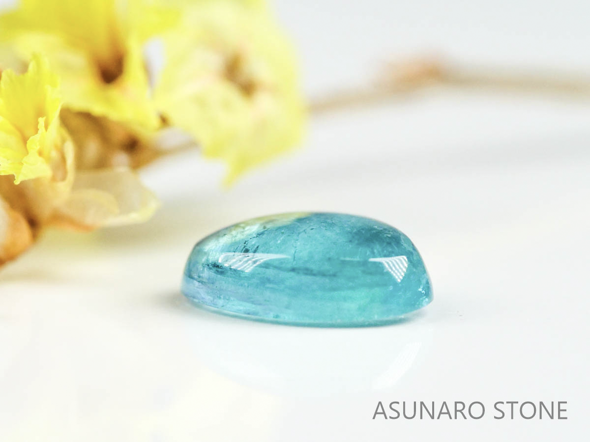 パライバトルマリン　カボション　ブラジル産　0.48ct   【220727-1030】