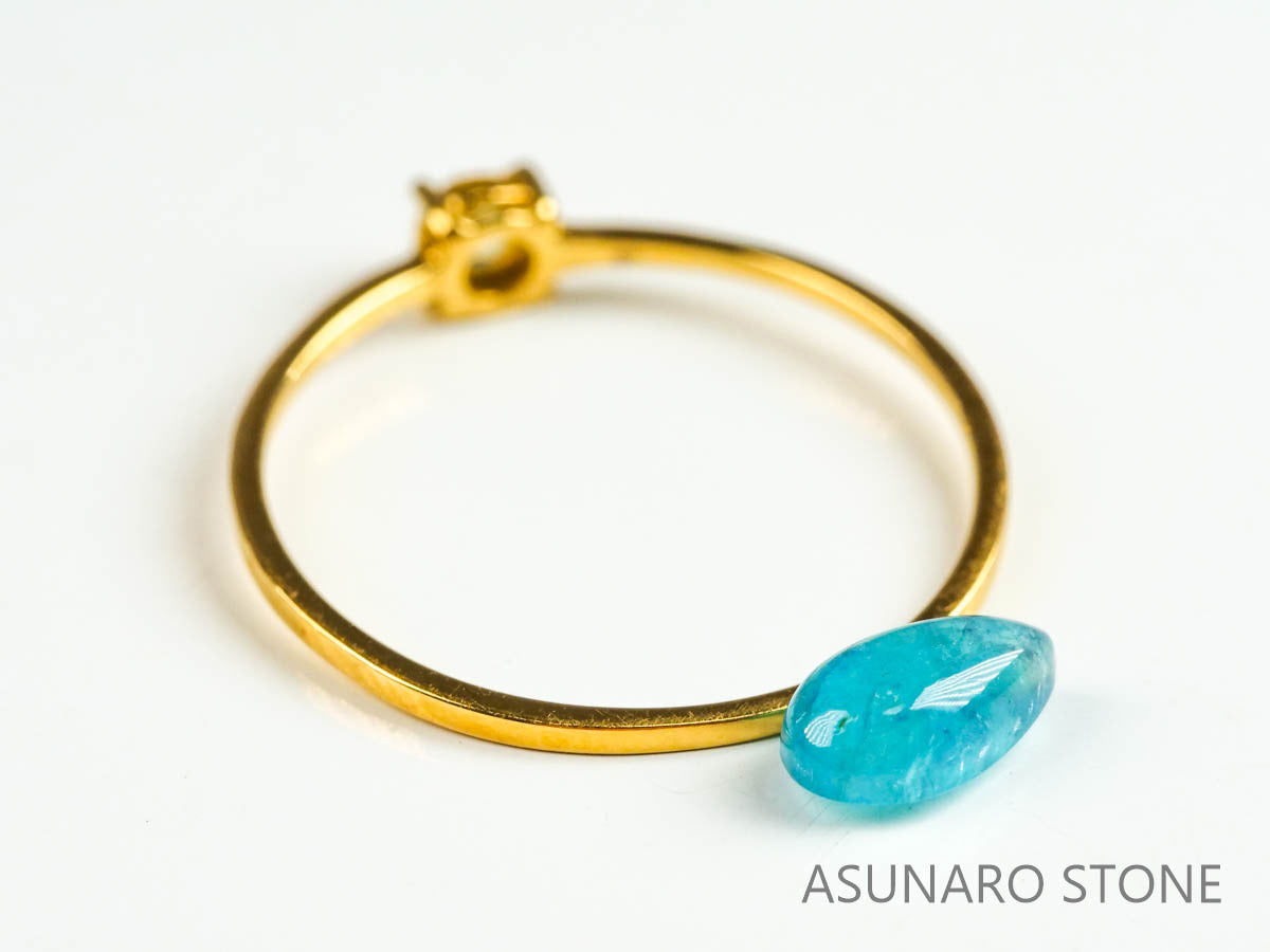 パライバトルマリン　カボション　ブラジル産　0.71ct   【220727-1032】