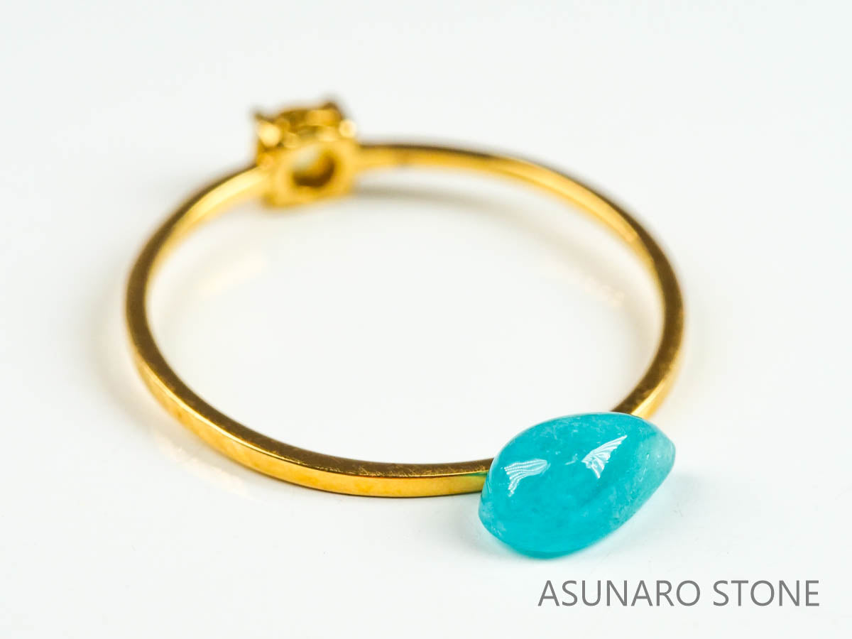 パライバトルマリン　カボション　ブラジル産　0.69ct   【220727-1034】