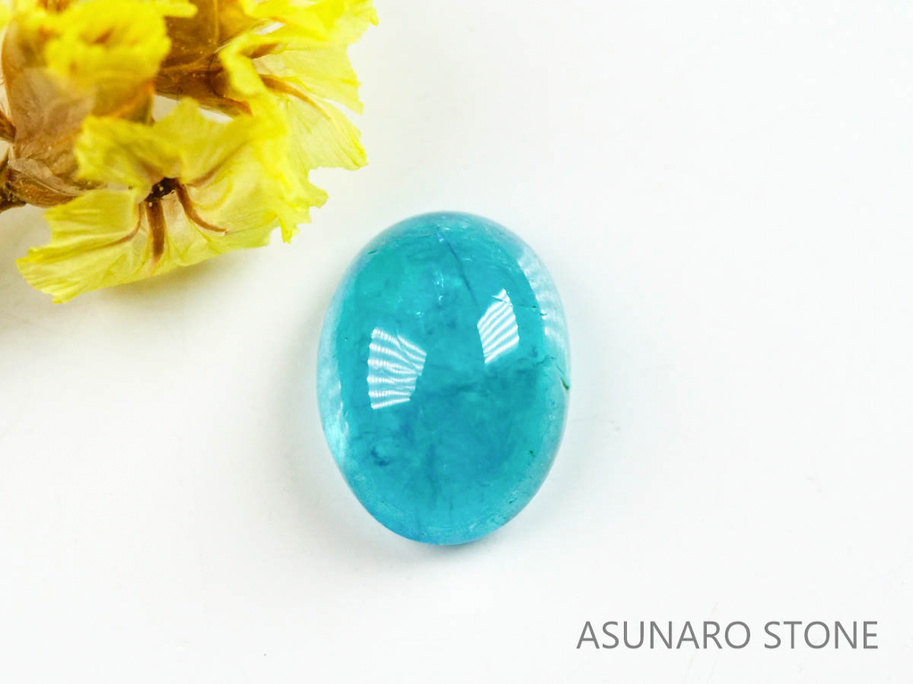 パライバトルマリン　カボション　ブラジル産　0.82ct   【220727-1035】