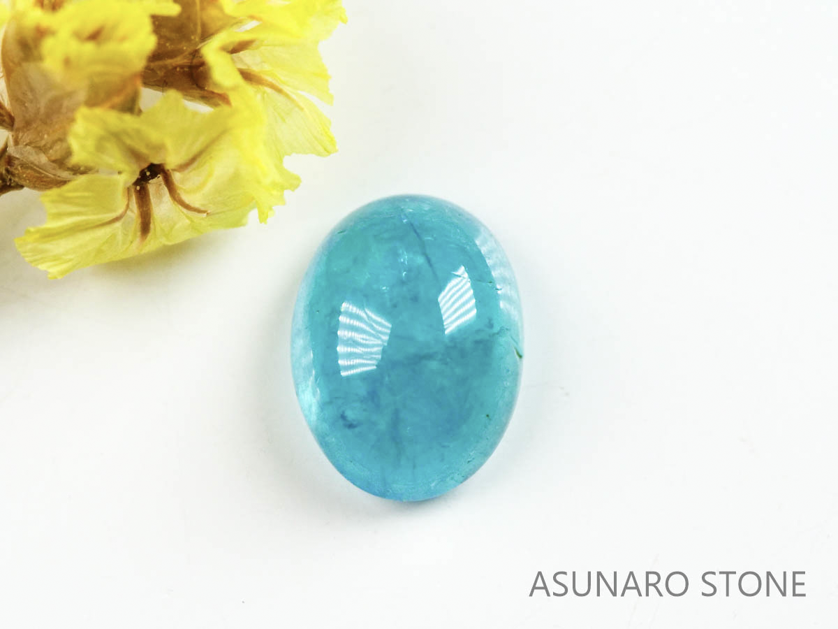 パライバトルマリン　カボション　ブラジル産　0.82ct   【220727-1035】