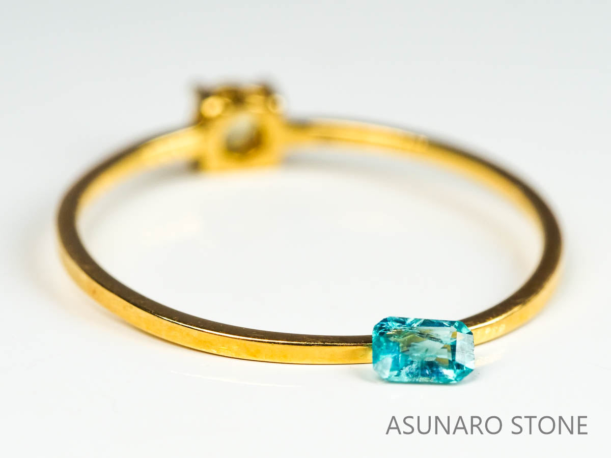 グランディディエライト　エメラルドカット　 マダガスカル産　0.09ct　【220810-1039】