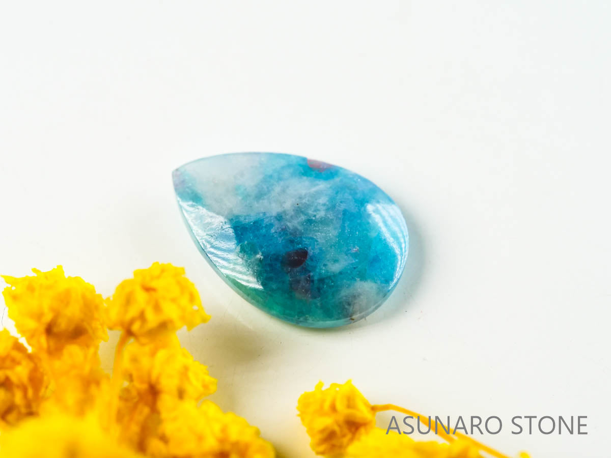 パライバトルマリンインクォーツ　ペアシェイプ　ブラジル産 　2.40ct 【220810-1050】