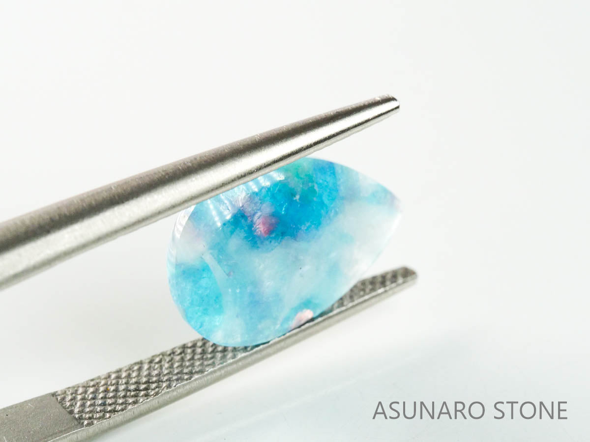 パライバトルマリンインクォーツ　ペアシェイプ　ブラジル産 　2.40ct 【220810-1050】