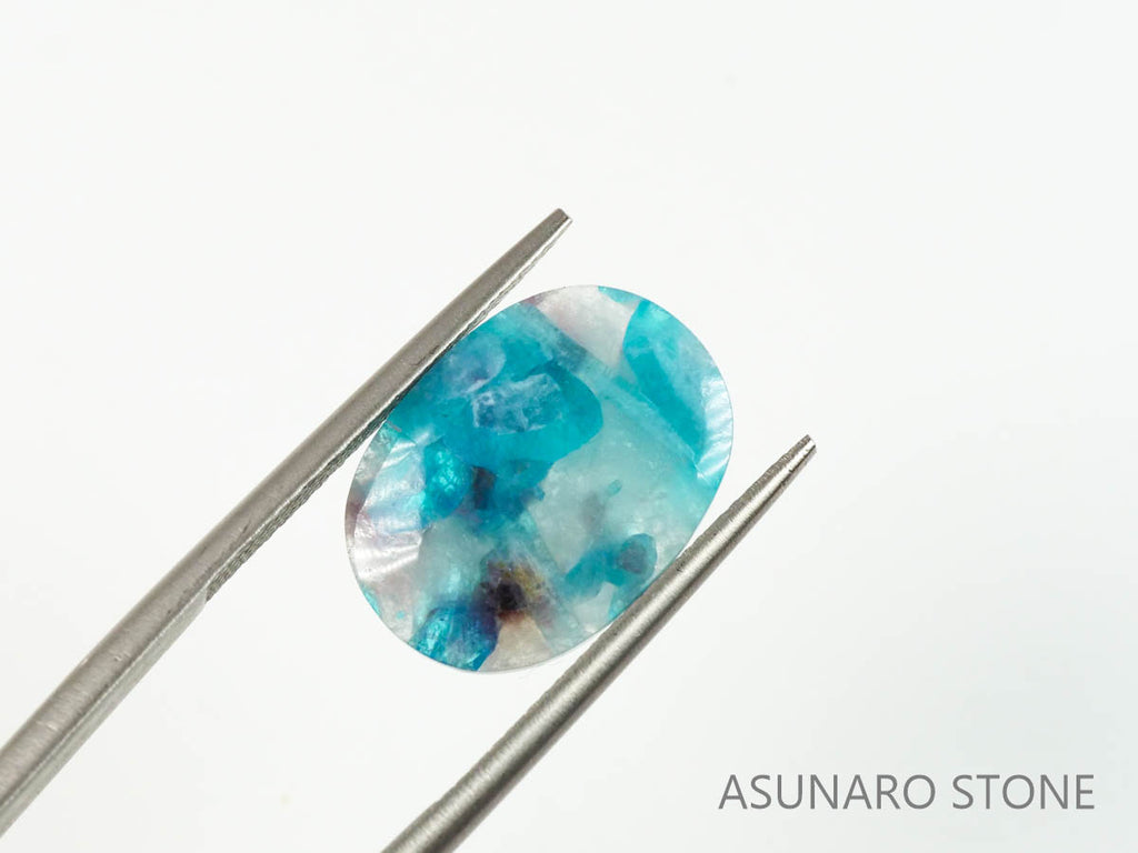 パライバトルマリンインクォーツ　オーバル　ブラジル産 　4.22ct 【220810-1055】