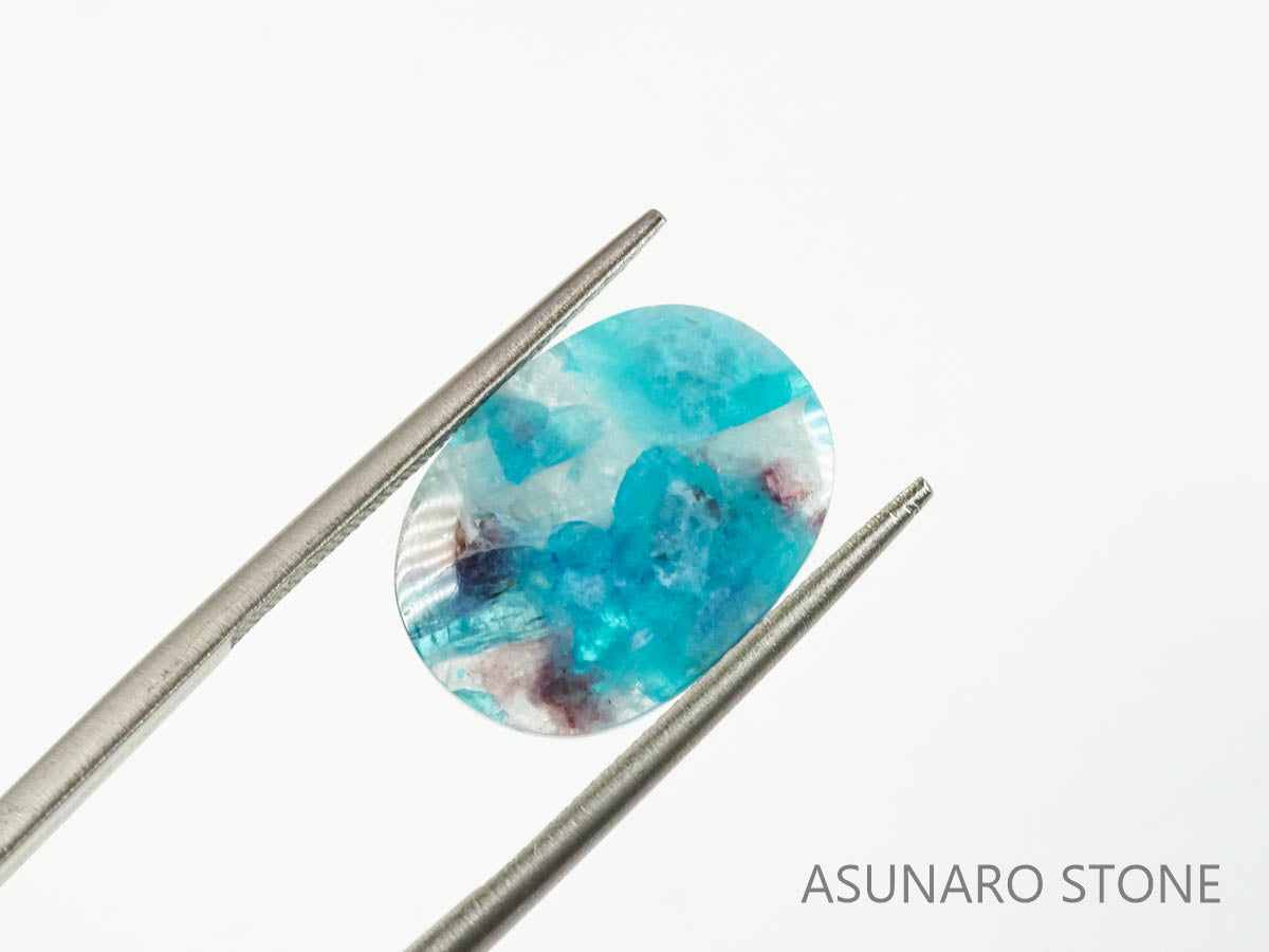 パライバトルマリンインクォーツ　オーバル　ブラジル産 　4.22ct 【220810-1055】