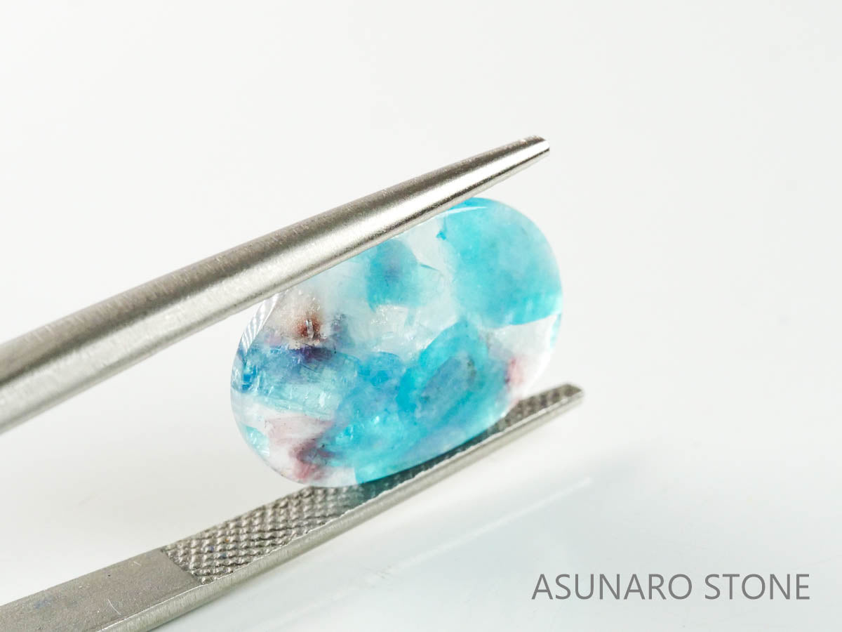 パライバトルマリンインクォーツ　オーバル　ブラジル産 　4.22ct 【220810-1055】