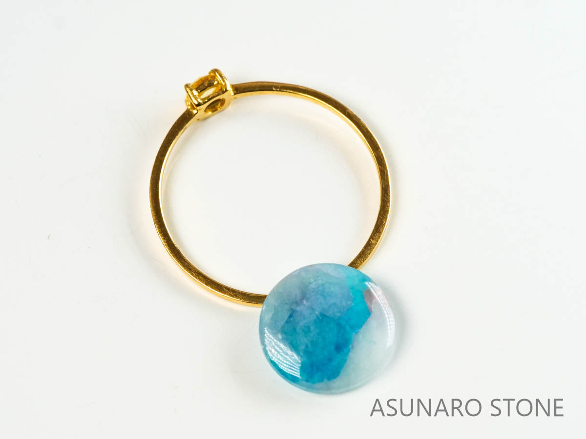 パライバトルマリンインクォーツ　ラウンド　ブラジル産 　2.06ct 【220810-1056】